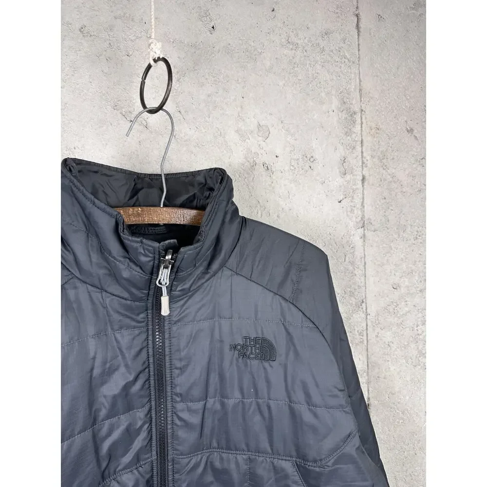The North Face Black Primaloft Quilted Full Zip Insulated Puffer Jacket Mens MED